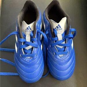 Adidas Kids Blue and White Soccer Cleats